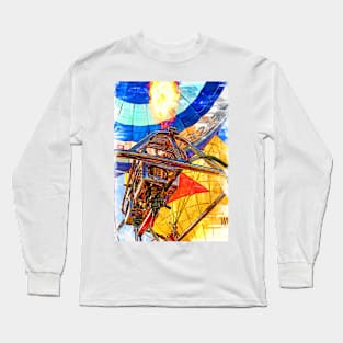 Colorful Hot Air Burner. For Hot Air Balloon Lovers. Long Sleeve T-Shirt